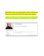 Week #9 I Human Case (class 6512) 30 Year Old Female  Reason For Encounter :Neck Pain Study ase Sol