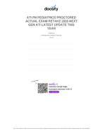 ATI PN PEDIATRICS PROCTORED ACTUAL EXAM  RETAKE 2026 NEXT GEN ATI LATEST UPDATE THIS  YEAR ALL 70