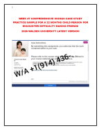 IHUMAN CASE STUDY FOR A 22 MONTHS CHILD REASON FOR ENCOUNTER DIFFICULTY MAKING FRIENDS