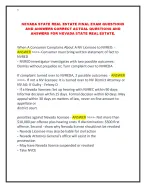 NEVADA (NV) CONTRACTOR BUSINESS AND LAW EXAM PRACTICE QUESTIONS AND CORRECT ANSWERS WITH RATIONALES