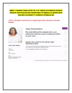 WEEK 3 IHUMAN CASE STUDY OF A 67 YEARS OLD FEMALE PATIENT REASON FOR ENCOUNTER SHORTNESS OF BREATH