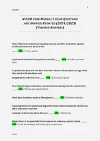 NCCER CORE MODULE 1 EXAM QUESTIONS AND ANSWERS UPDATED (2024/2025 ...