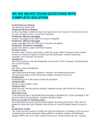 NR 509 NEURO EXAM QUESTIONS WITH  COMPLETE SOLUTION