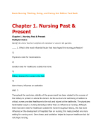 Basic Nursing Thinking, Doing, and Caring 2nd Edition Test Bank