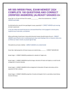 NR 509 EXAM