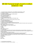 NR 509 Temporal length of event or entity's existence 1 Test