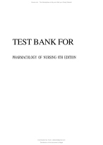 Test Bank - Pharmacology for Nursing, 8th Edition (2024/2025) A+