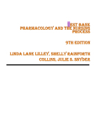 TEST BANK Pharmacology and the Nursing Process 9th EditionLinda Lane Lilley, Shelly Rainforth Coll