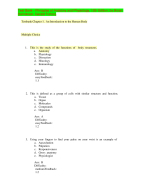 Principles of Anatomy and Physiology 12th Edition Test Bank – Derrickson & Tortora | Verified A+