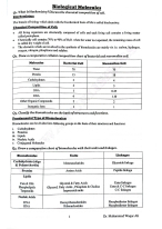 Chapter 1 biological molecules