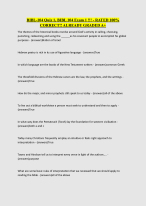 Bibl 104 Assessment Exam | LATEST UPDATE 2025|RATED 100% CORRECT| ALREADY GRADED A+