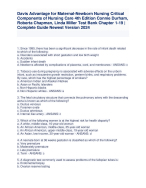 Test bank for davis advantage for maternal-newborn nursing: critical component