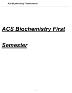 Acs biochemistry first semester exam questions and answers / graded a