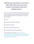 Evolve med surg hesi exam newest 2025/ 2026 test bank| evolve hesi med surg