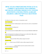 BPOC EXAM 4 PREP 2025/2026