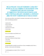 MCJA PHASE 2 2026/2027 WITH ACTUAL  CORRECT QUESTIONS AND VERIFIED  DETAILED ANSWERS |