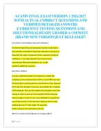 ACAMS FINAL EXAM VERSION 1 2026/2027