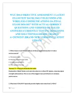 WGU D413 OBJECTIVE ASSESSMENT 2 LATEST  EXAM TEST BANK