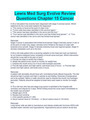 Lewis Med Surg Evolve Review  Questions Chapter 15 Cancer