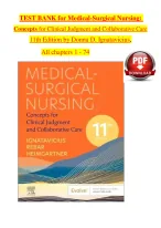 Medical-Surgical Nursing Concepts for Clinical Judgment and Collaborative Care 11th Edition by Donn