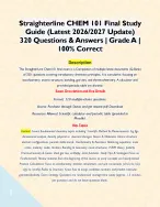 Straighterline CHEM 101 Final Study Guide - DocMerit