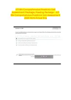 SCREENSHOTS FOR ATI RN Comprehensive Predictor Exit Assessment