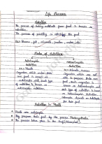 Class 10th Biology LIFE PROCESSES Part-1 - DocMerit