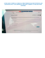 Actual ATI RN Adult Medical-Surgical Proctored Exam 2023–2025 NGN | 100 Real Screenshot Questions with Verified Answers