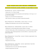 Sexuality (NURS270) 2025 LATEST UPDATED | COMPREHENSIVE QUESTIONS WITH 100% RATED ANSWERS | GUARANT