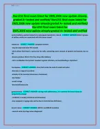 Adult Nursing II  PHAMACOLOGY MENTAL HEALTH Exam Latest (2025/2026)