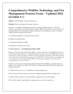 Comprehensive Wildfire Technology and Fire  Management Practice Exam – Updated 2026  (Graded A+)