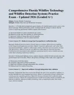 Comprehensive Florida Wildfire Technology  and Wildfire Detection Systems Practice  Exam