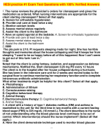 HESI practice #1 Exam Test Questions with 100% Verified Answers