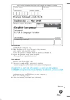 PEARSON A LEVEL ENGLISH LANGUAGE PAPER 1 COMBINED QUESTIONS & MARK SCHEME A+ MAY 2025