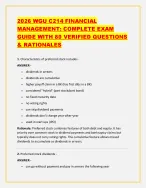 2026 WGU C214 FINANCIAL MANAGEMENT: COMPLETE EXAM GUIDE WITH 80 ...