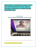 NR509 WEEK 5 HYPERTENSION CASE STUDY – FULL APA PAPER WITH HPI, ROS, HEAD-TO-TOE EXAM, DIAGNOSES &