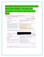 ATI RN Fundamentals Proctored Exam 2023–2026 (NGN) – 70 Approved Questions & Correct Answers