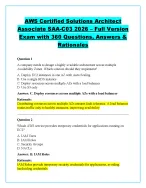 AWS Certified Solutions Architect  Associate SAA-C03 2026 – Full Version  Exam with 360 Questions,