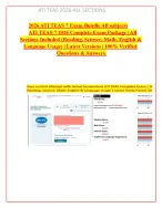 2026 ATI TEAS 7 Exam Bundle All subjects  ATI TEAS 7 2026 Complete Exam Package | All   Sections In