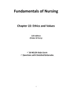 Chapter 22 Ethics and Values Fundamentals of Nursing 11th Edition ...