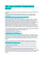 OB: Labor and Birth Complications NCLEX Questions And Answers 2022 ...