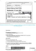 2024 Pearson Edexcel Level 3 GCE Biology A Advanced PAPER 3:General and ...