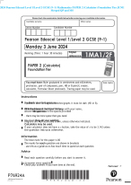 2024 Pearson Edexcel Level 1 Level 2 Gcse 9 1 Mathematics Paper 2 Calculator Foundation Tier 2024 Pearson Edexcel Level 1 Level 2 Gcse 9 1 Mathematics Paper 2 Calculator Foundation Tier