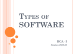 Software and it's types