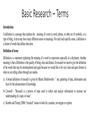 Research Study Notes