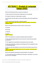 Student Resource Ati Teas 7 Eng Usage