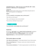 NURS 6630 Final Exam – Walden University (Latest 2025-2026) 100- Verified Questions