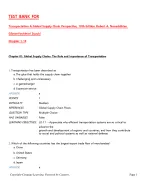 Test Bank for Transportation A Global Supply Chain Perspective, 10th Edition Robert