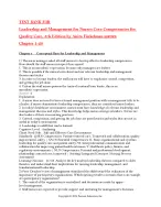 Test Bank For Leadership and Management for Nurses Core Competencies for Quality Care, 5th