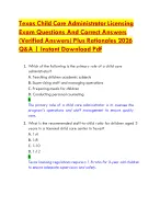 Texas Child Care Administrator Licensing